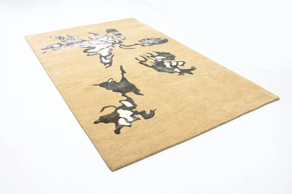 Designer teppe - 241 x 154 cm - beige