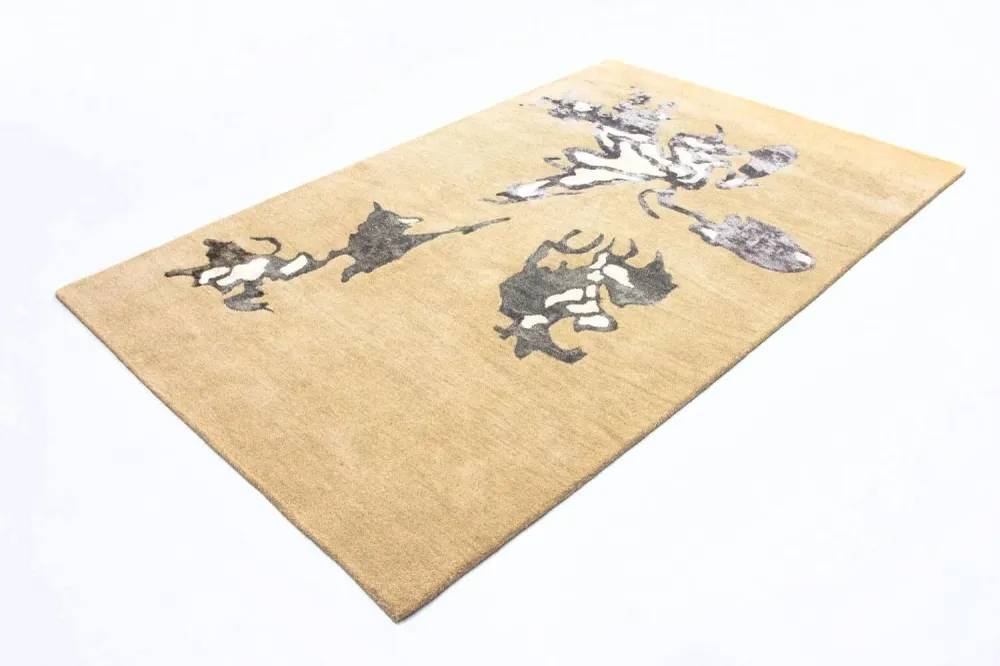 Designer teppe - 241 x 154 cm - beige