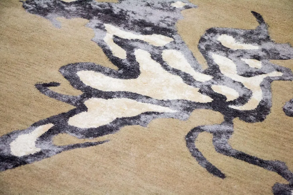 Designer teppe - 241 x 154 cm - beige