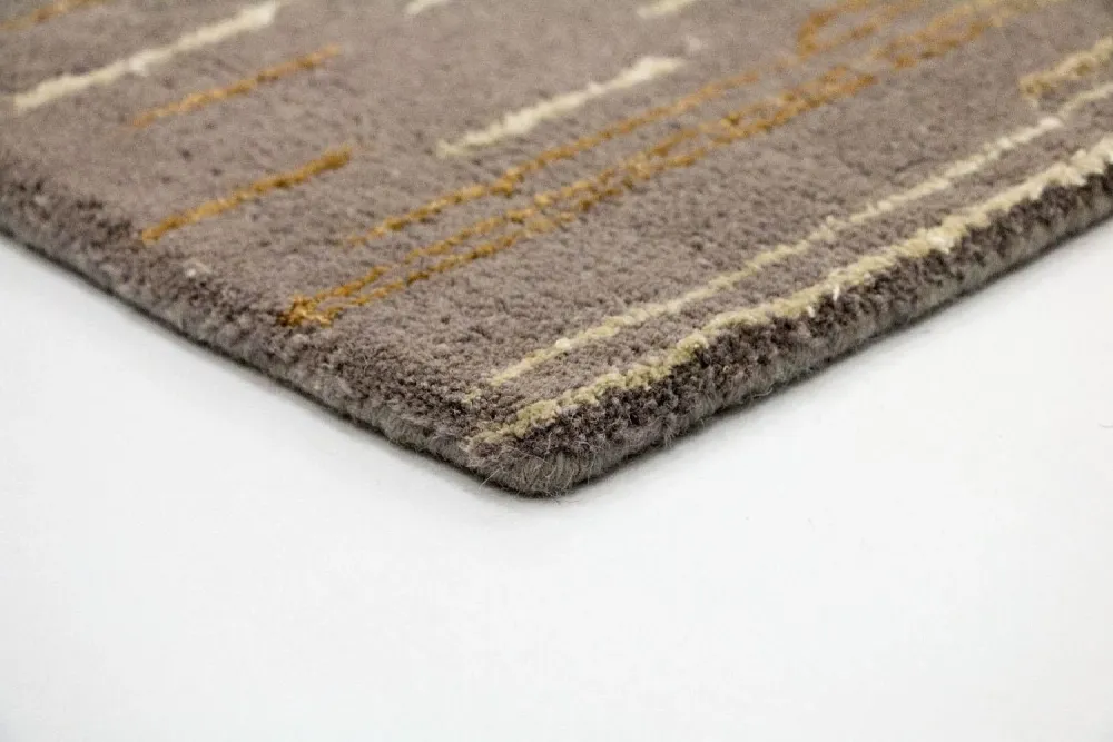 Designer teppe - 242 x 151 cm - brun