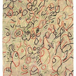 Designer teppe - 242 x 152 cm - beige