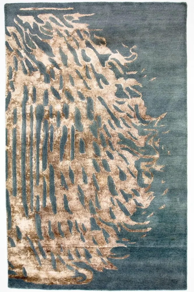 Designer teppe - 242 x 153 cm - blå