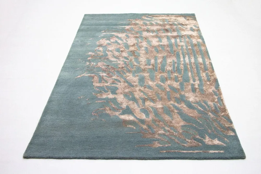 Designer teppe - 242 x 153 cm - blå