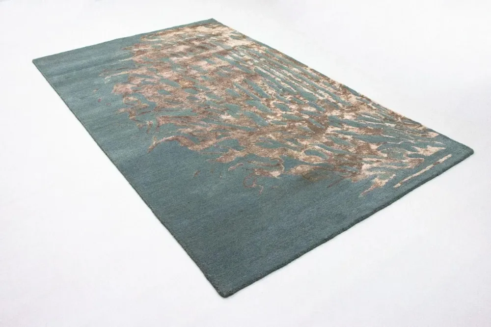 Designer teppe - 242 x 153 cm - blå