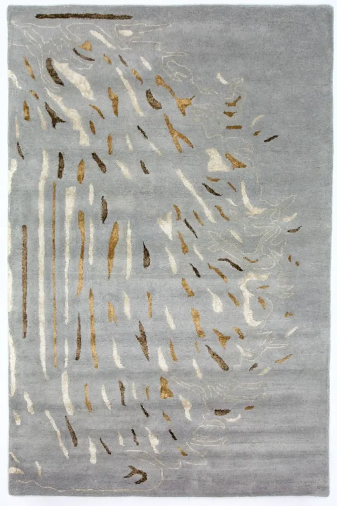 Designer teppe - 242 x 153 cm - grå