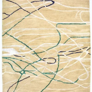 Designer teppe - 242 x 153 cm - beige