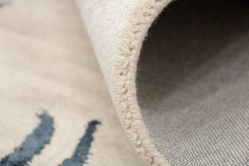 Designer teppe - 242 x 153 cm - beige
