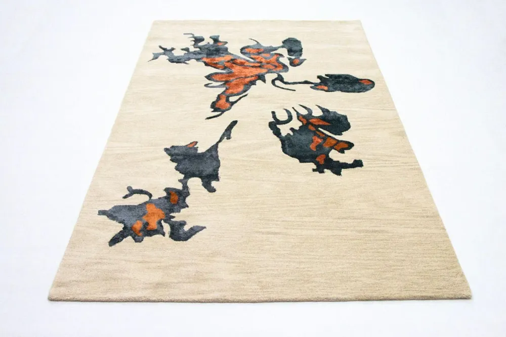 Designer teppe - 242 x 153 cm - beige