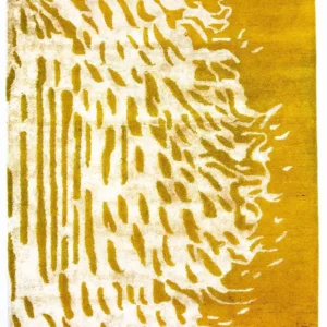 Designer teppe - 242 x 154 cm - sennepsgul