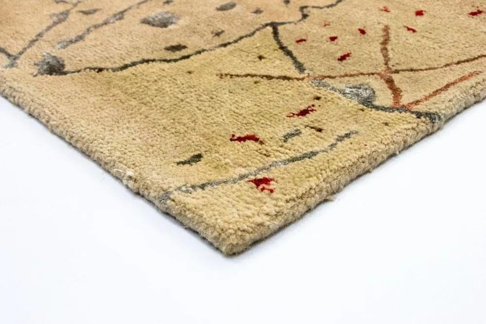Designer teppe - 242 x 155 cm - beige