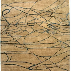 Designer teppe - 243 x 152 cm - beige