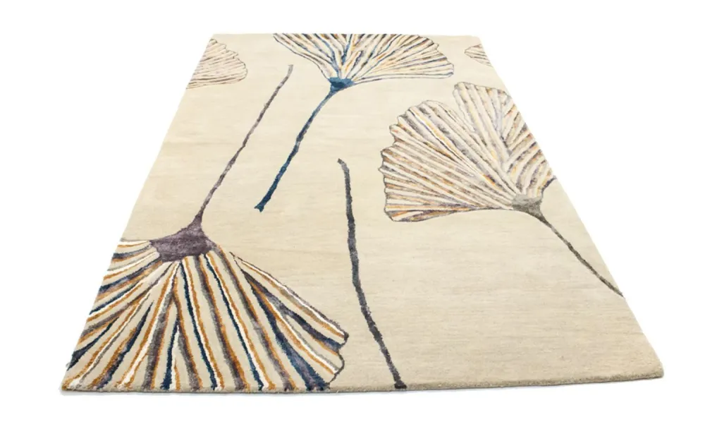 Designer teppe - 243 x 152 cm - beige