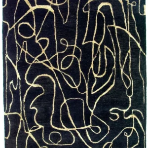 Designer teppe - 243 x 154 cm - blå