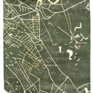 Designer teppe - 243 x 154 cm - grønn