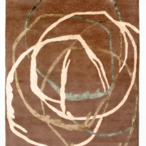 Designer teppe - 244 x 152 cm - brun