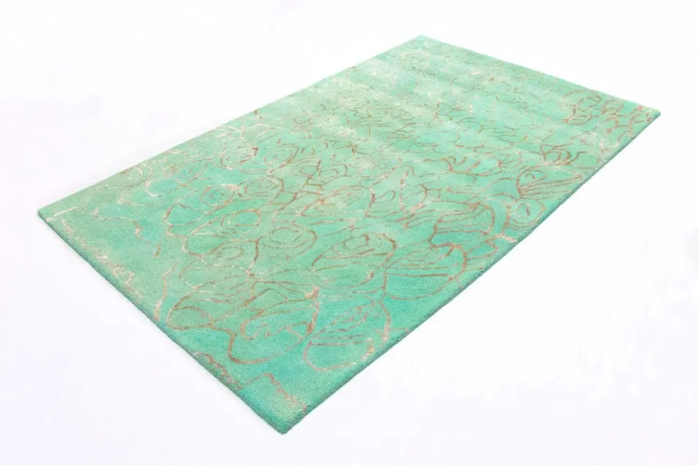 Designer teppe - 244 x 153 cm - turkis