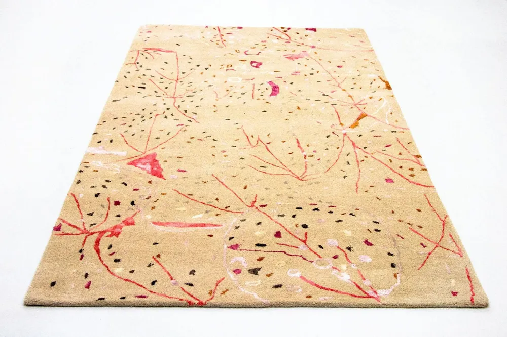 Designer teppe - 244 x 155 cm - beige