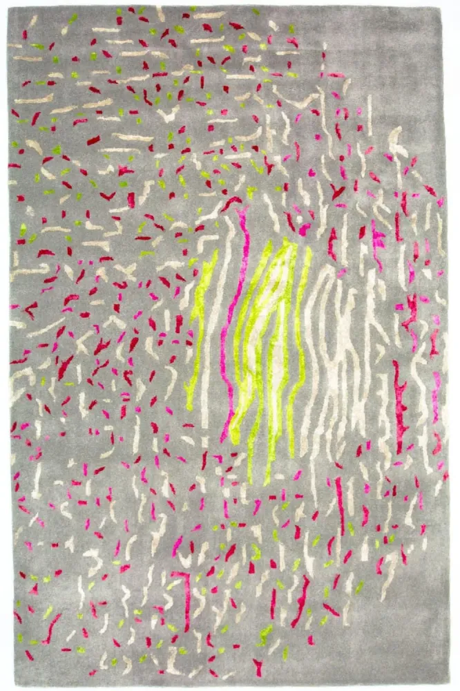 Designer teppe - 245 x 143 cm - grå