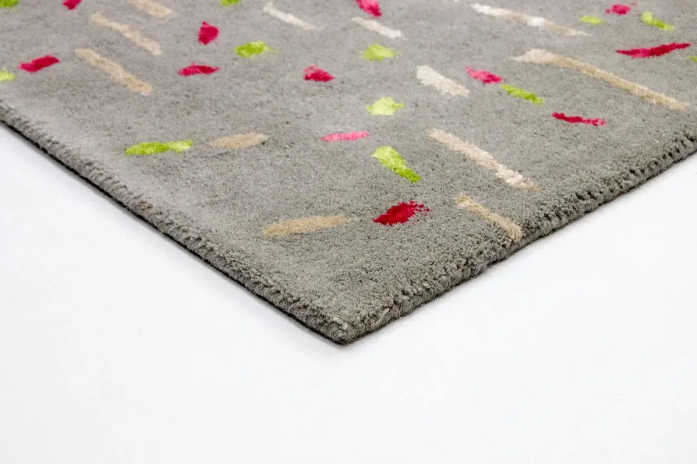Designer teppe - 245 x 143 cm - grå