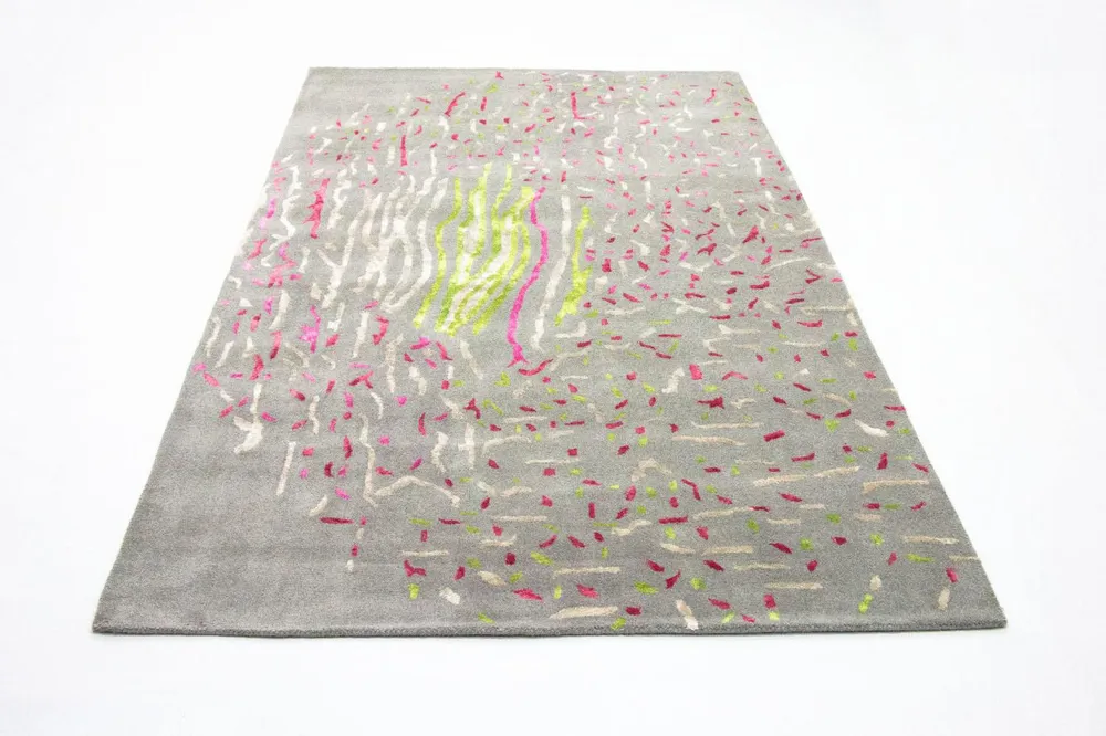 Designer teppe - 245 x 143 cm - grå
