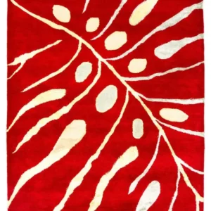 Designer teppe - 245 x 152 cm - rød