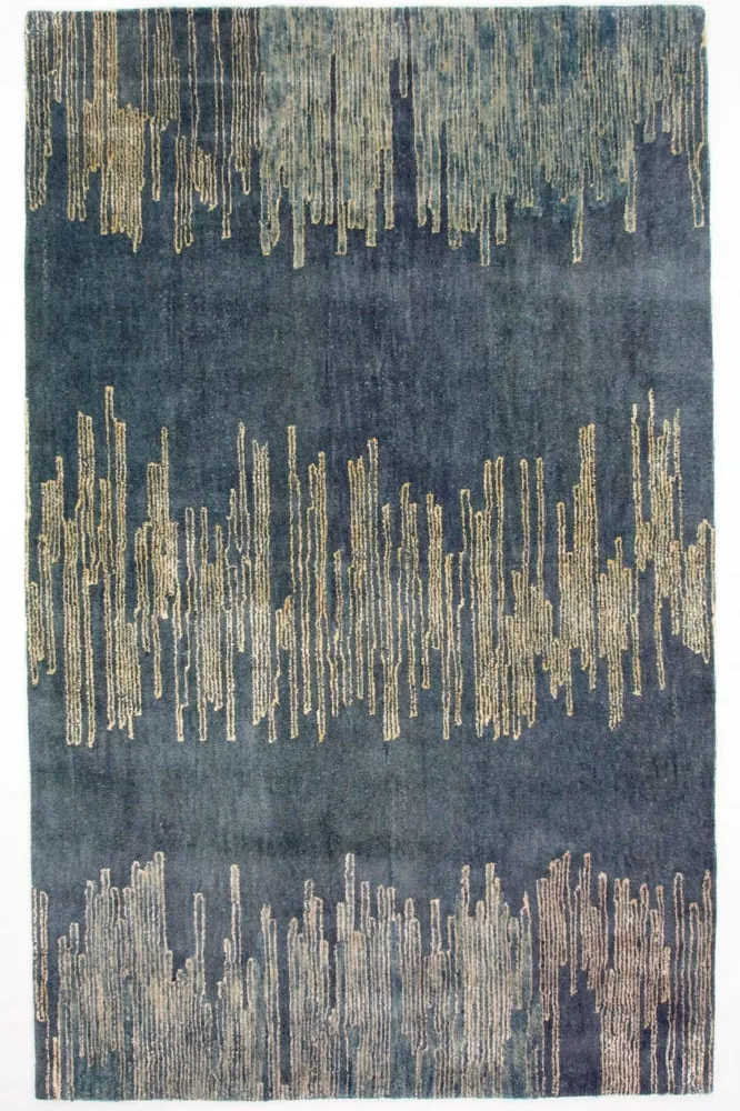 Designer teppe - 246 x 154 cm - blå