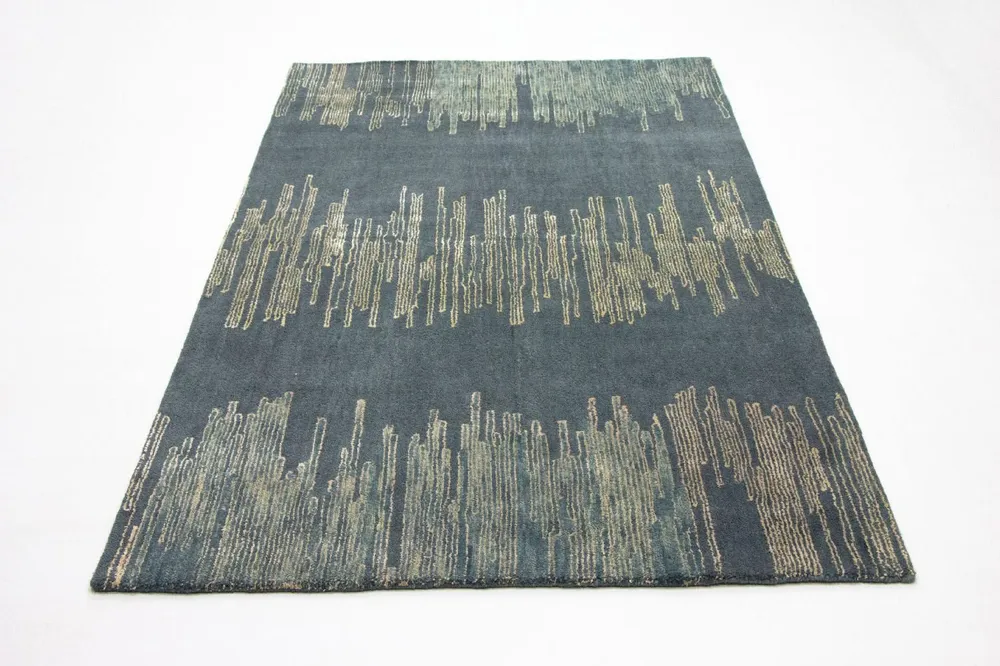 Designer teppe - 246 x 154 cm - blå