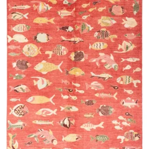 Designer teppe - 296 x 205 cm - flerfarget