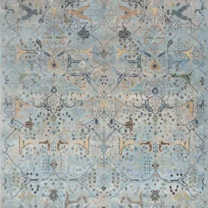 Designer teppe - 300 x 240 cm - lyseblå