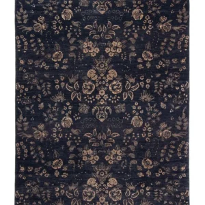 Designer teppe - 308 x 248 cm - mørkeblå