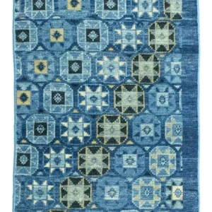 Designer teppe - 95 x 63 cm - blå