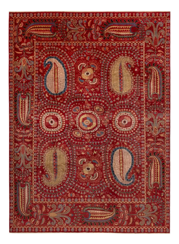 Designer teppe - 350 x 260 cm - rød