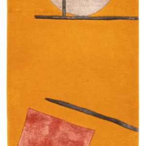 Designer teppe - 90 x 60 cm - gull