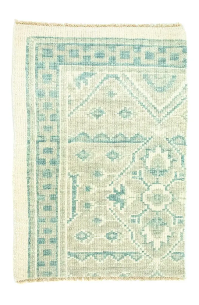 Designer teppe - 95 x 62 cm - lyseblå