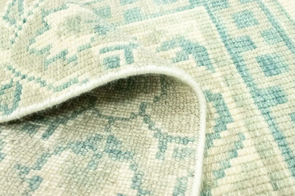 Designer teppe - 95 x 62 cm - lyseblå