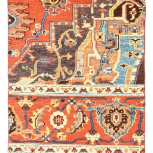 Designer teppe - 94 x 78 cm - oransje