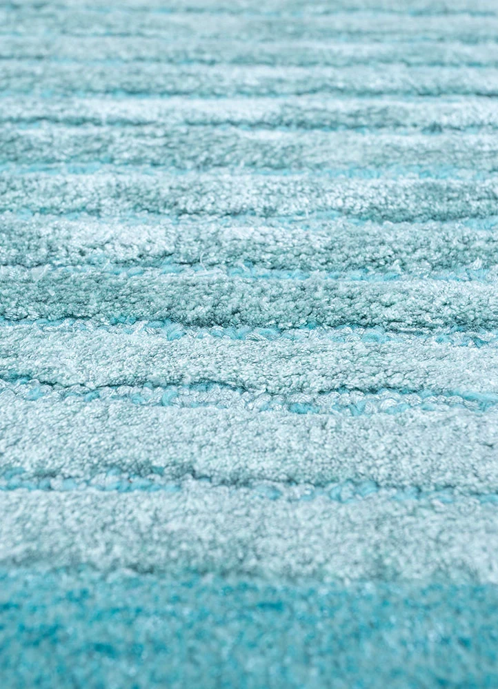Designer teppe spesiell form - 210 x 150 cm - turkis