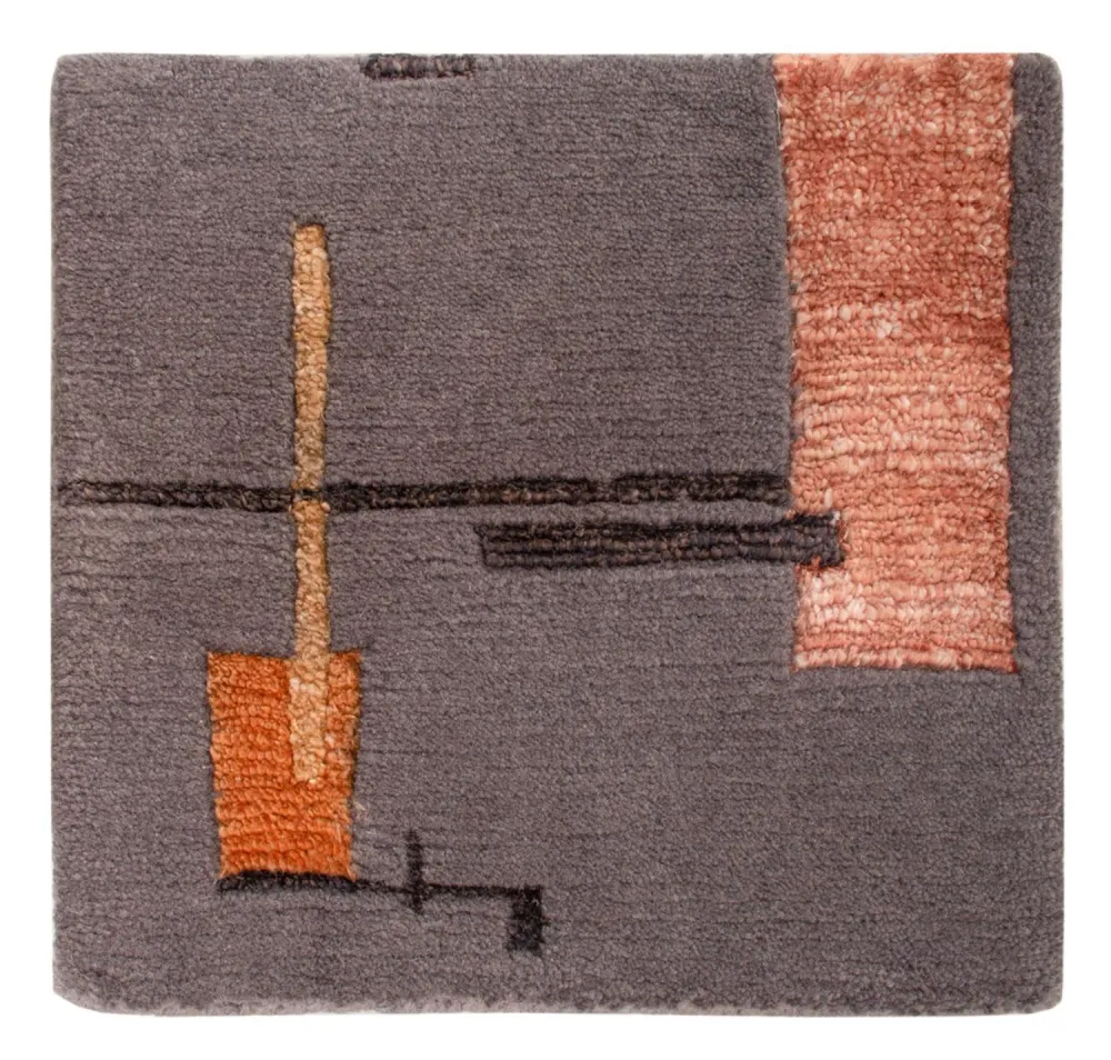 Designer teppe square - 30 x 30 cm - grå