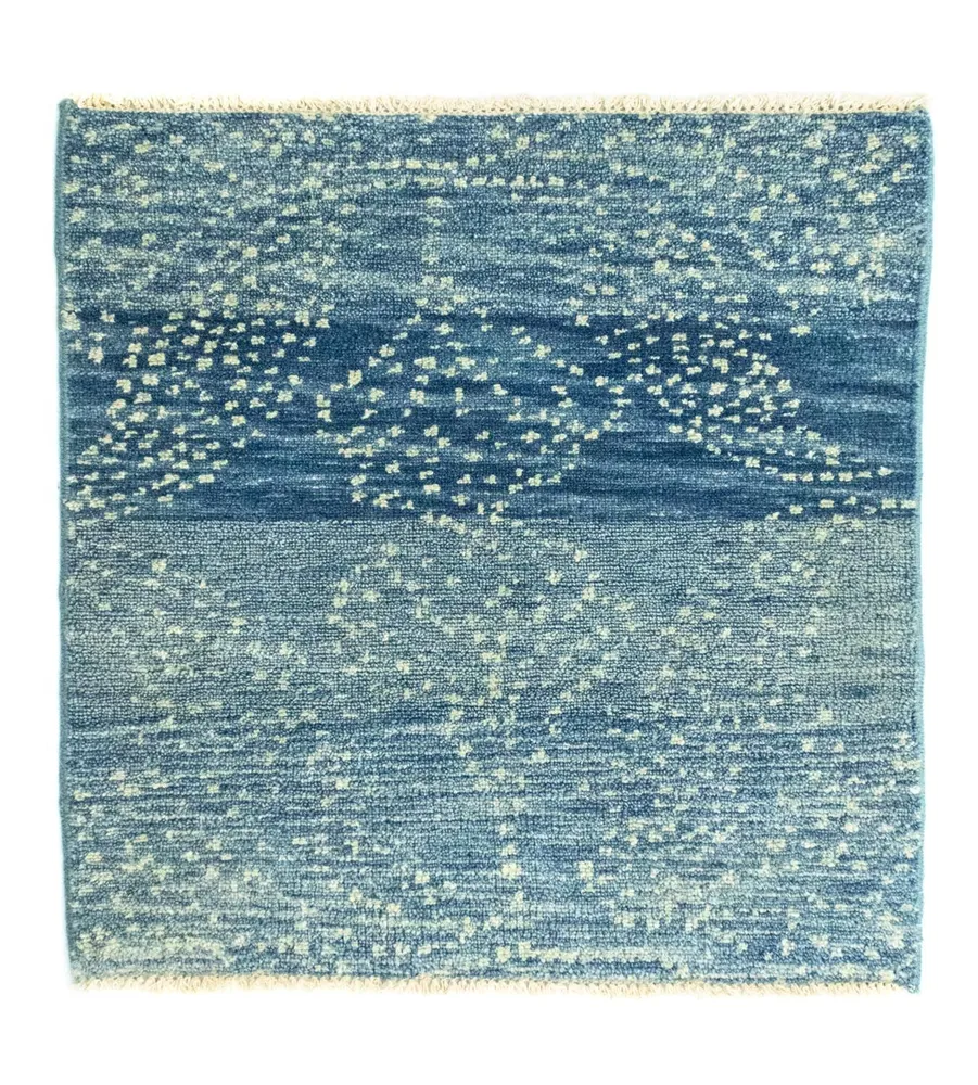 Designer teppe square - 62 x 61 cm - lyseblå