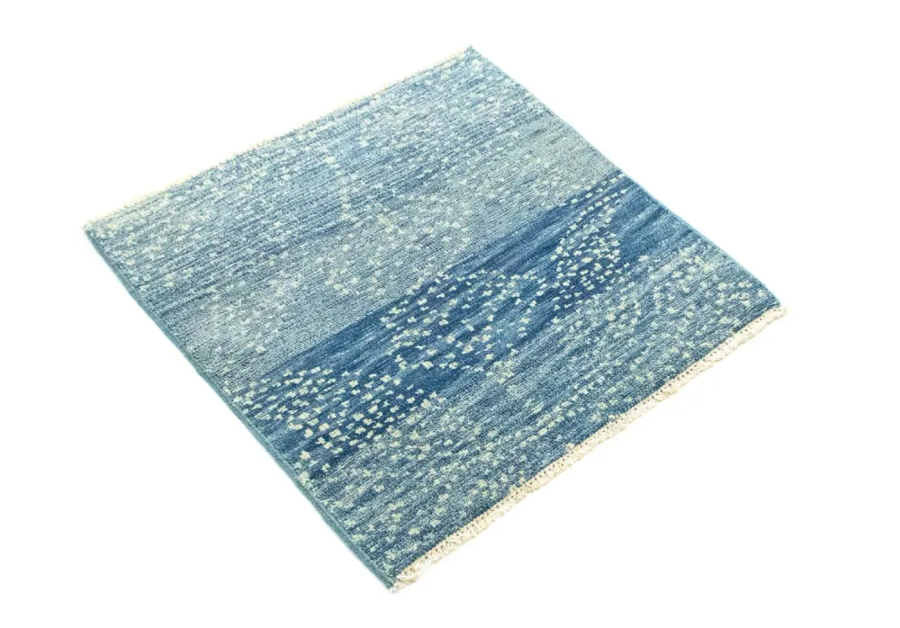 Designer teppe square - 62 x 61 cm - lyseblå