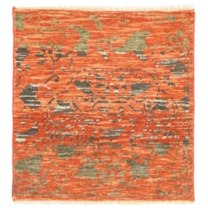 Designer teppe square - 61 x 60 cm - oransje