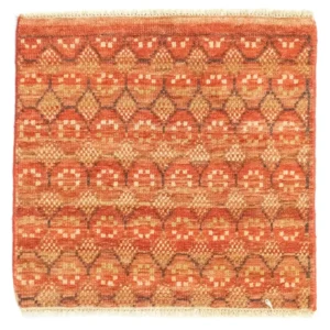 Designer teppe square - 62 x 59 cm - oransje