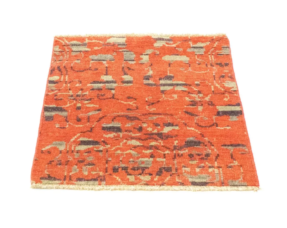Designer teppe square - 62 x 61 cm - oransje