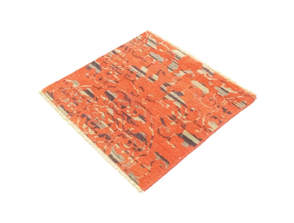 Designer teppe square - 62 x 61 cm - oransje