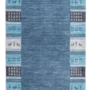 Gabbeh teppe - Indus - 140 x 70 cm - blå