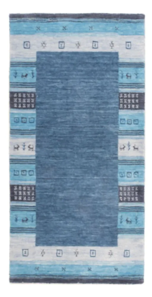 Gabbeh teppe - Indus - 140 x 70 cm - blå