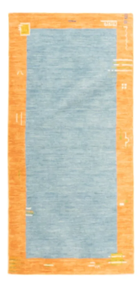 Gabbeh teppe - Indus - 140 x 70 cm - lyseblå