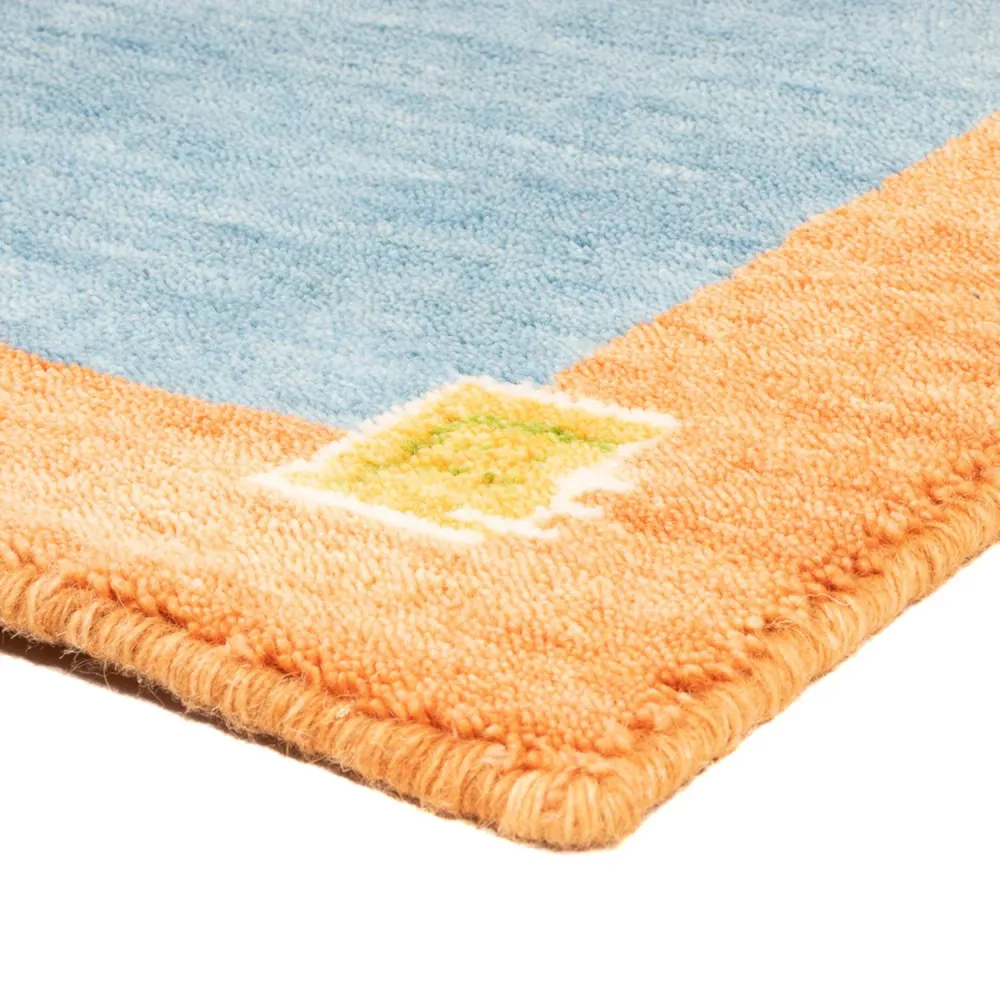 Gabbeh teppe - Indus - 140 x 70 cm - lyseblå