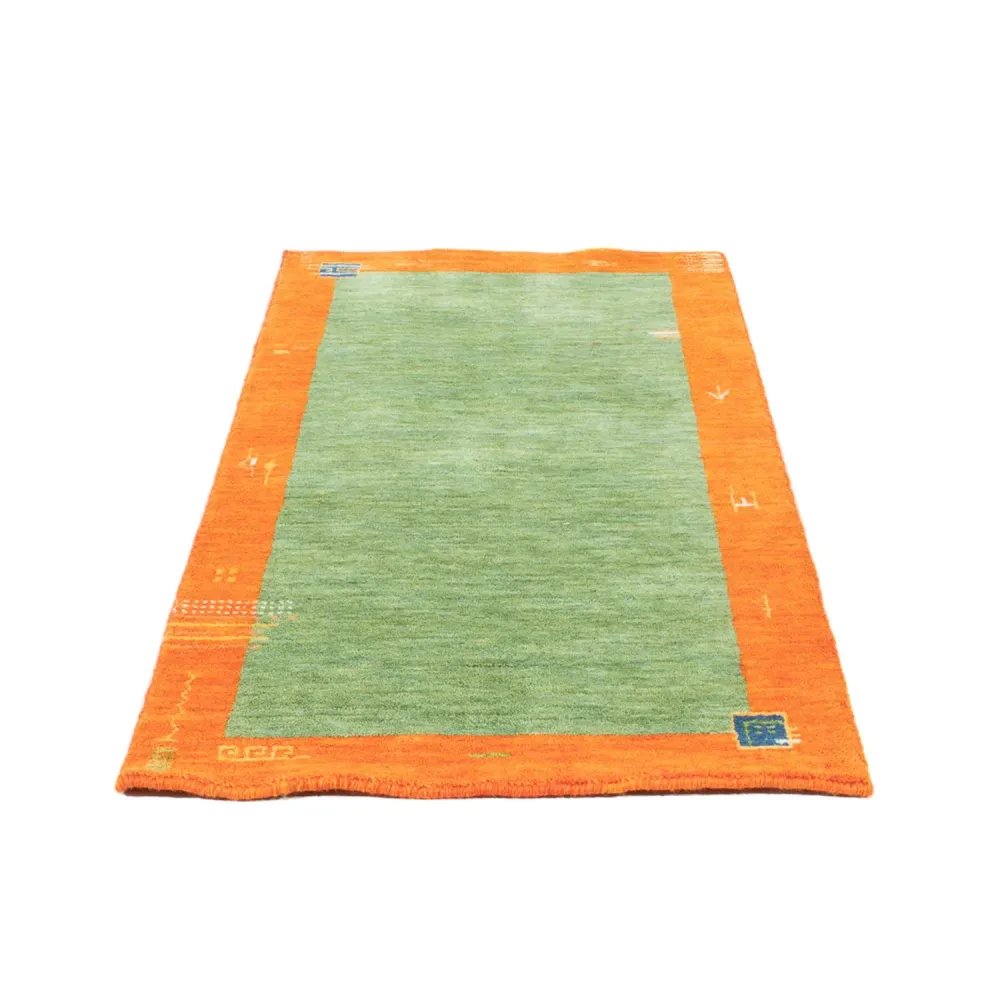 Gabbeh teppe - Indus - 140 x 70 cm - lysegrønn