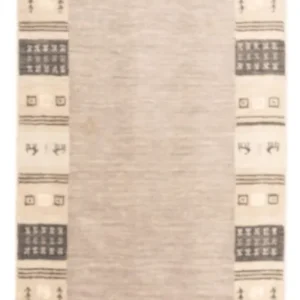 Gabbeh teppe - Indus - 145 x 70 cm - lysegrå